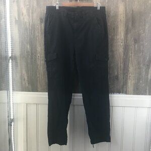 American Eagle black stretch cargo chino pants size 14